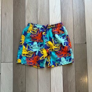 VILEBREQUIN Kids' Jim Printed Swim Trunks In Purple Blue